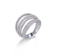 Korean Style Simple Small Zircon Delicate Ring Kirin Jewelry 105013
