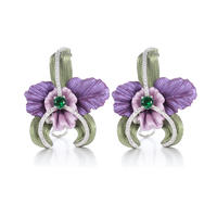 100% 925 Sterling Silver Stud Earrings for Women Kirin Jewlery 39442
