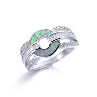 Elegant Opal Ring Fashion White Zircon Wedding Jewelry Rings for Women Engagement Promise Trendy Rings 103573