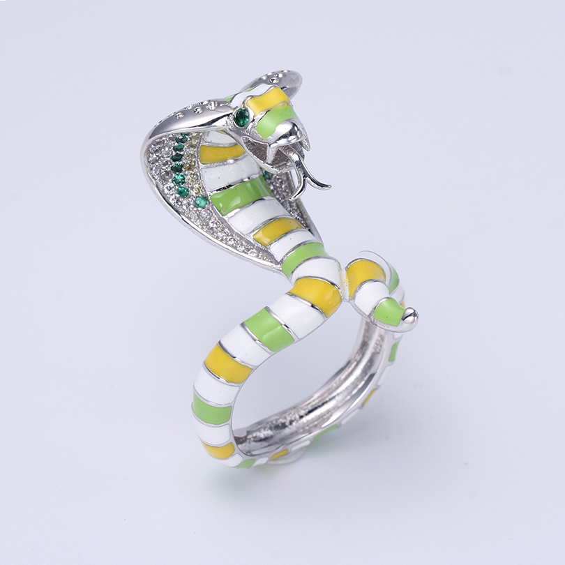 Women Jewelry Set Enamel Snake Jewelry Sets For Girls Animal Pendant Earring Set Romantic Anniversary Jewelry 84454