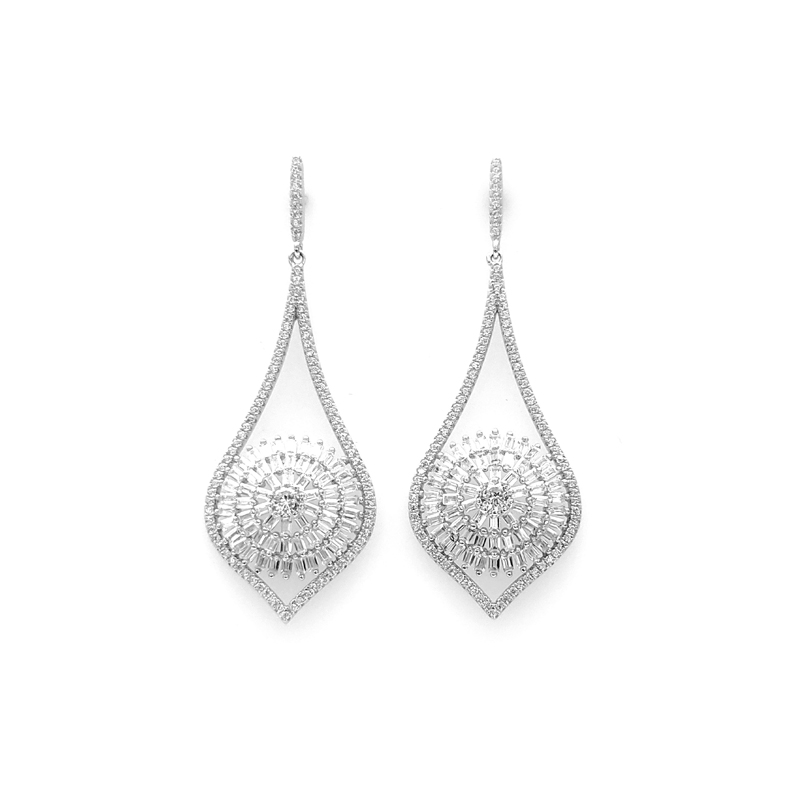 Drop 925 Sterling Silver Earrings for Woman 38521W