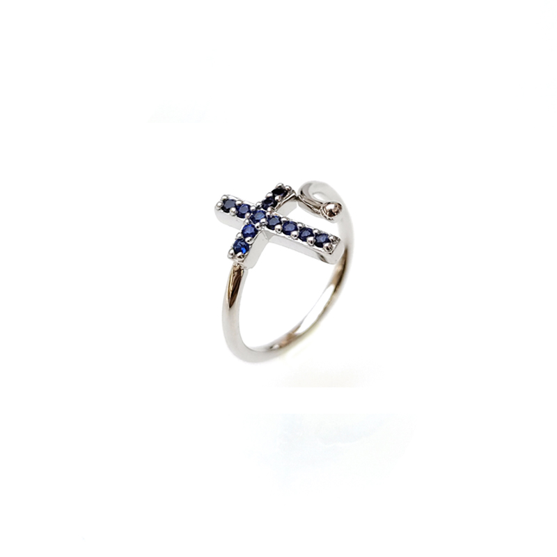 Cross 925 Sterling Silver Ring for Woman 19229