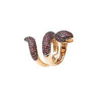 Snake 925 Sterling Silver Rings for Woman 15894
