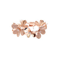 Professional Charm Flower 925 Sterling Silver Bracelet with Gold Plated for Woman 60047 Supplier-Kirin