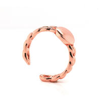 China Minimalist 925 Sterling Silver Ring with Rose Gold Plating 102202 Wholesale-Kirin