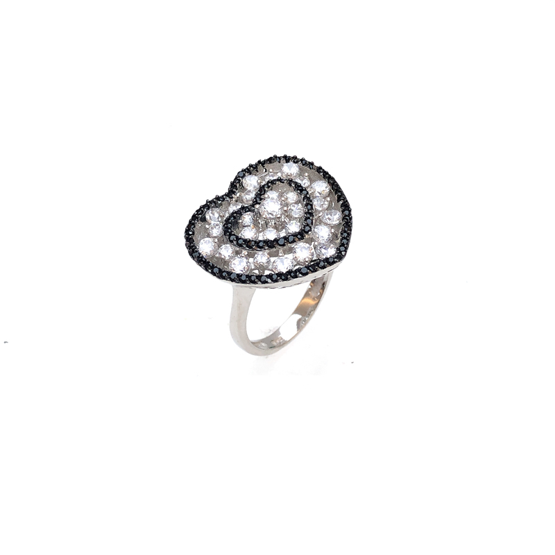 Factory Price Love 925 Sterling Silver Ring with Gold Plated for Woman 80282R Wholesale-Kirin