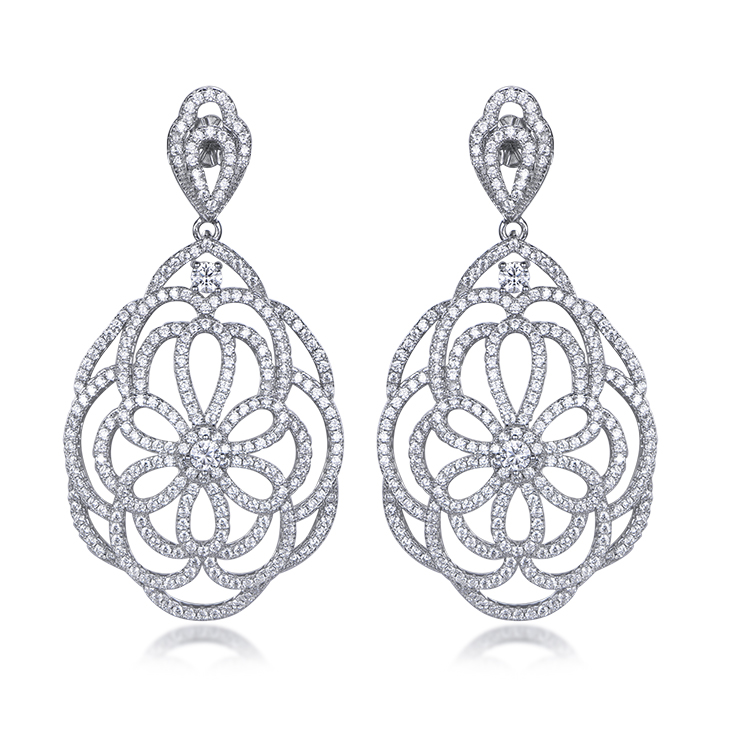 Factory wholesale dubai royal style luxury earrings can be customized