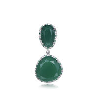 Atmospheric Fashion Pendants Gemstone Emerald Necklace Pendant Jewelry